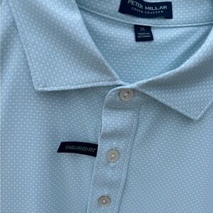 Peter Millar Blue Performance Polo Shirt